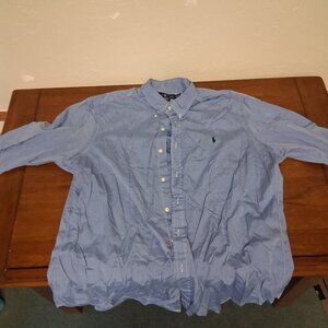 Polo Ralph Lauren Button Down Shirt, Size XXL, Blue